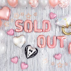 PARTY PANG SOLD OUT 新娘派對 家庭派對組合, 簡約玫瑰金, 1套