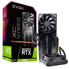 EVGA 지포스 RTX 2080 Ti XC HYBRID GAMING D6 11GB 그래픽카드, EVGA-N208TI