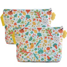 SEMOMS 便當袋, 白色 動物森林款, 2入