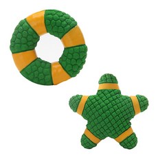 PASTEL PET 寵物乳膠玩具 2入, 綠色, 1套