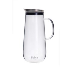 Seita Floria系列 玻璃冷水壺, 透明, 1.2L, 1入
