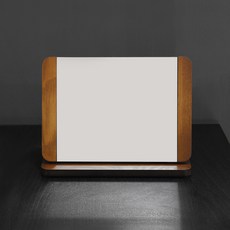 方形簡約木桌鏡 khhl176, 棕色