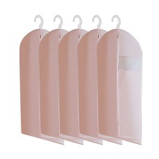 Market P.O 現代無紡布衣物防塵套 粉紅色 60 x 90 cm, 1入, 5個