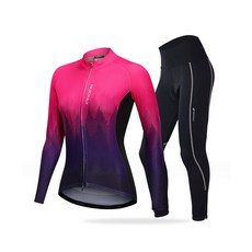 NUCKLIY BikeLab 女式自行車長袖上下套裝 NFLJS001