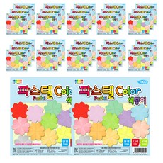 彩色花俏粉彩單面色紙 1000 30張, 32個, 12 種顏色