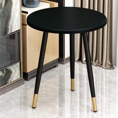 가팡 대리석 화장대 원형 의자, 매트블랙 CAA07423