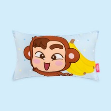 HEY JINI 經典人物印花孩童棉枕, 混色