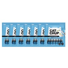 바이캣 캣찹 고양이 간식 파우치 91g, 참치오리지널(헤어볼), 7개