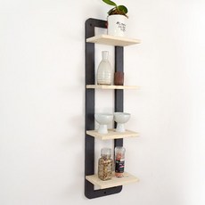 Hecar 4層原木壁架, 黑色的