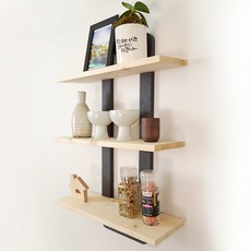 Hecar 3層原木壁架, 黑色的