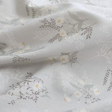 COTTONVILL 棉花寬 11 線亞麻麵料 4p, 月光灰