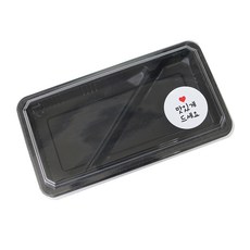 2格對角餐盒 GS-59-1 100入+請享受 圓形貼紙 白色 100入, 1套