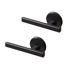 Winprice 黏貼式T型多功能掛架, 黑色的, 2個