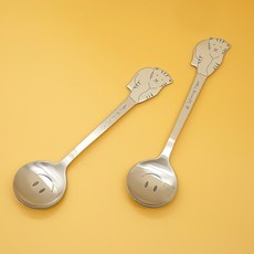 老虎造型兒童湯匙組, 混色, 2入