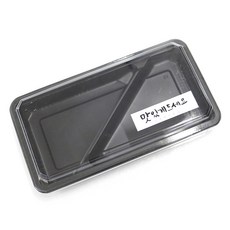 2格對角餐盒 GS-59-1 100入+請享用貼紙 白色 100入, 1套