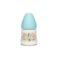 suavinex Puppy Friends系列乳膠奶瓶 150ml, 第1階段(0~4個月以上), Peacock Green, 1個