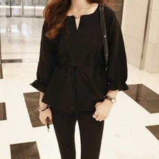 세컨핑크 줄리아 통기성 블라우스 SPC41802