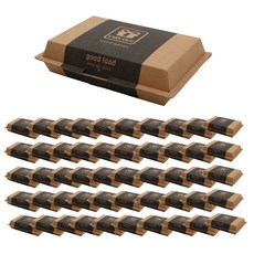 포장대장 테이크아웃 일회용도시락 크라프트리본 JJ-601, 1개입, 100개