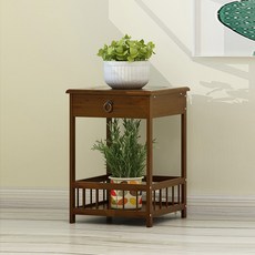 가팡 원목 화분 장식장 서랍형 2단, 월넛