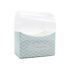 波紋 美味塗層 三明治托盤 100p + opp上蓋 100p, 1套