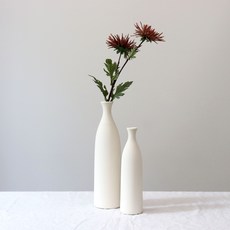 舒適家居裝飾葫蘆瓶陶瓷花瓶, 象牙白