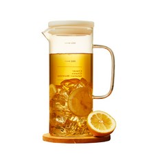 耐熱玻璃水瓶, 單色, 1.3L, 1個