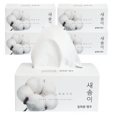 새솜이 표백면 일회용 행주, 5개, 20개입