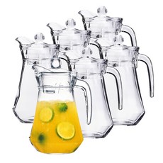 Luminarc 玻璃鴨嘴水壺 6入, 單色, 1.3L