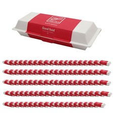 PACKAGE HERO 熱狗三明治紙包裝盒 JJ-60, 粉色的, 100個