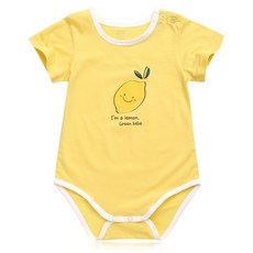 그린베베 레모니 여름 통기성 반팔 바디슈트