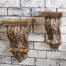 클래식 골드 벽선반세트, 엔틱골드