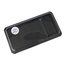 雙格長方形外帶盒 GS-59 100入+圓形貼紙 S號 100入, 1組