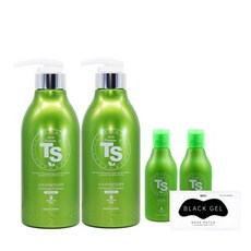 TS 草本健髮洗髮精 500ml 2入+100ml 2入+妙鼻貼, 1組