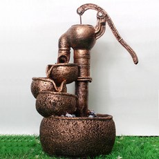 室內裝飾復古幫浦噴泉, 古銅色