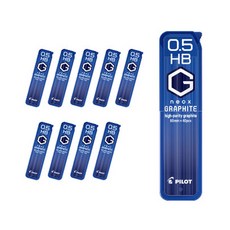 PILOT 百樂 Neox石墨尖芯HB HRF5G-20, 0.5mm, 10盒