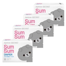 GANGBLY LIFE SumSum黏貼型尿布, M, 136片