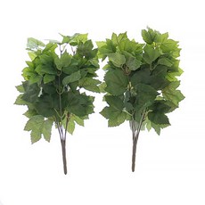 Dauef&J人造葡萄葉灌木 2入, 混色, 1個