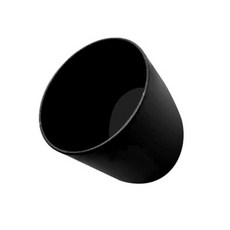 The Flow Company黏貼式壁掛圓形迷你鑰匙收納盒, 黑色的, 1個