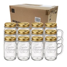 Bormioli ROCCO 附蓋把手透明玻璃杯, 415ml, 12入