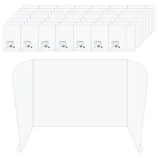 에코청운 3단 칸막이 화일 소형, 투명, 50개