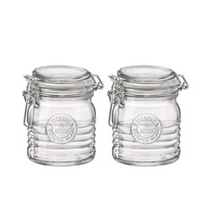 Bormioli ROCCO 年代字樣密封罐, 2個, 350毫升