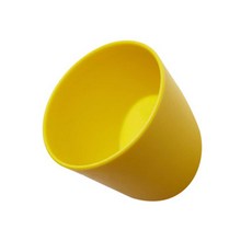 The Flow Company黏貼式壁掛圓形迷你鑰匙收納盒, 黃色的, 1個