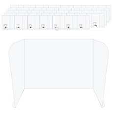 에코청운 3단 칸막이 화일 대형, 투명, 40개