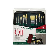 Mont Marte 蒙瑪特 11支蒙馬特油畫筆+畫筆盒, 11 種尺寸, 1套