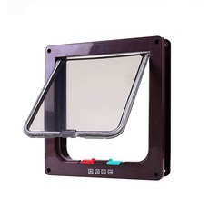 애구애구 마이펫 도어 강아지 고양이 안전 출입문, 블랙, 1개