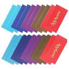 燙金書法紅包袋 橫式5款 x 2入 + 直式5款 x 2入 組, 祝賀, 1套