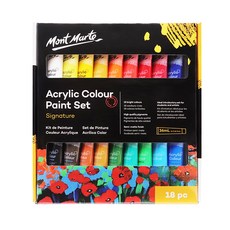 Mont Marte 蒙瑪特 壓克力顏料 36ml 18入, 18色