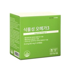 NUTRICORE 營養的科學 植物性 Omega 3 魚油膠囊, 120顆, 1盒