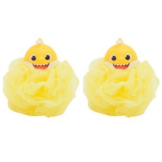 碰碰狐 公仔鯊魚寶寶沐浴球, 黃色, 2個
