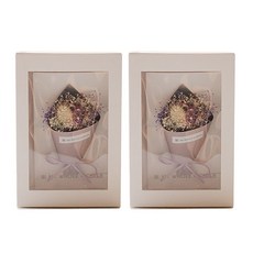 乾燥花花束卡片亮點4, 紫色的, 2個